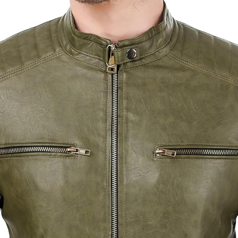 Leather Retail Men Casual Jacket