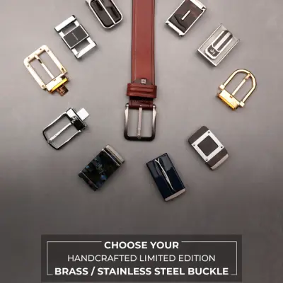 Men 100% Genuine Leather Belt (Size:34)